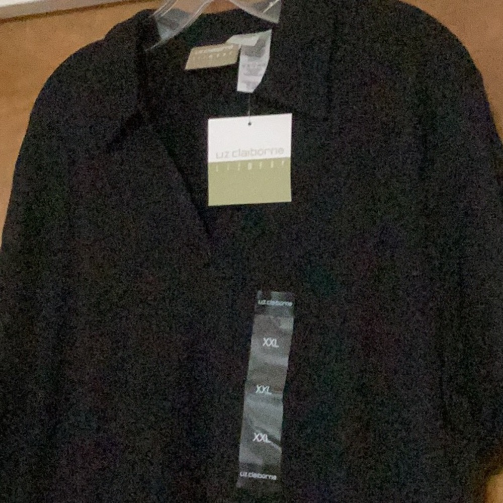 Liz Claiborne Classic Black Top XXL